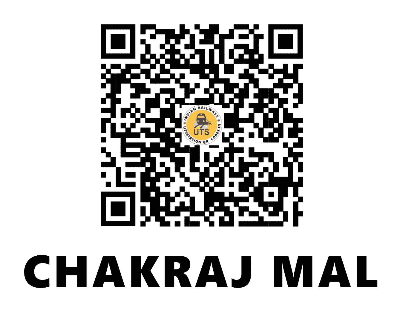 UTS QR Code for CHAKRAJ MAL - CAJ - NR (UTTAR PRADESH)